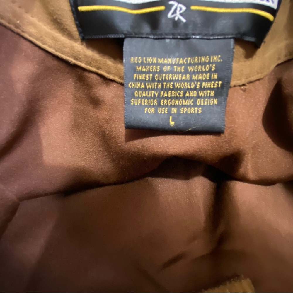 Zero Restriction Mens Large Brown Microsuede 1/4 … - image 7